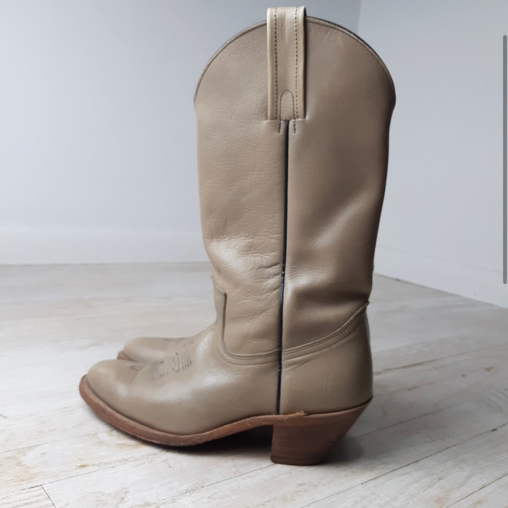 Vtg. Frye Western Heeled Boots